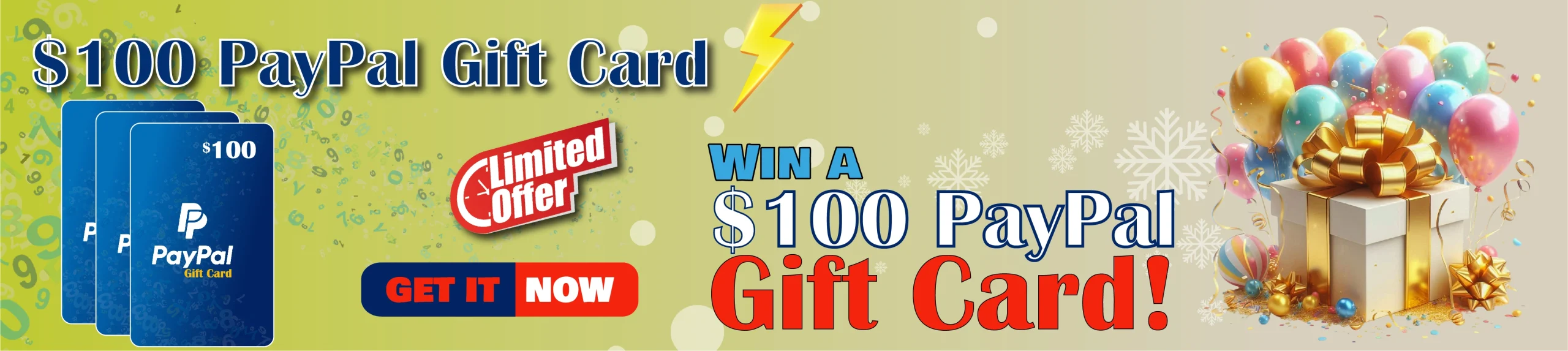 $100 PayPal gift card